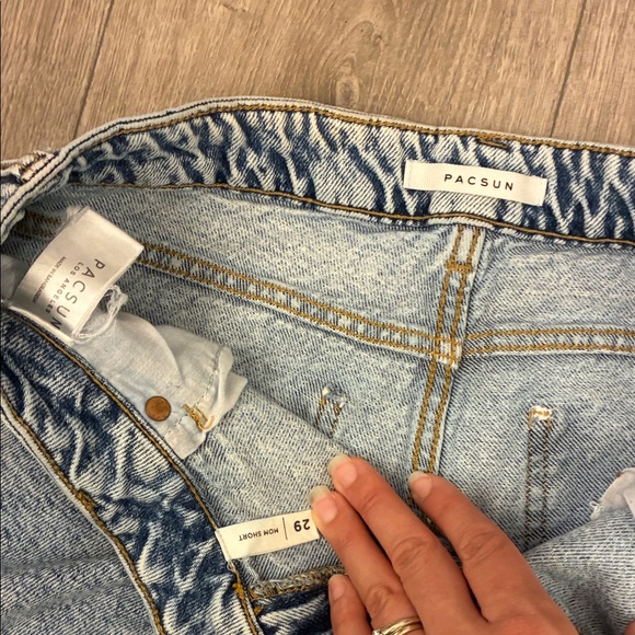 PacSun Light Blue Jean Shorts size 29 - Picture 3 of 6
